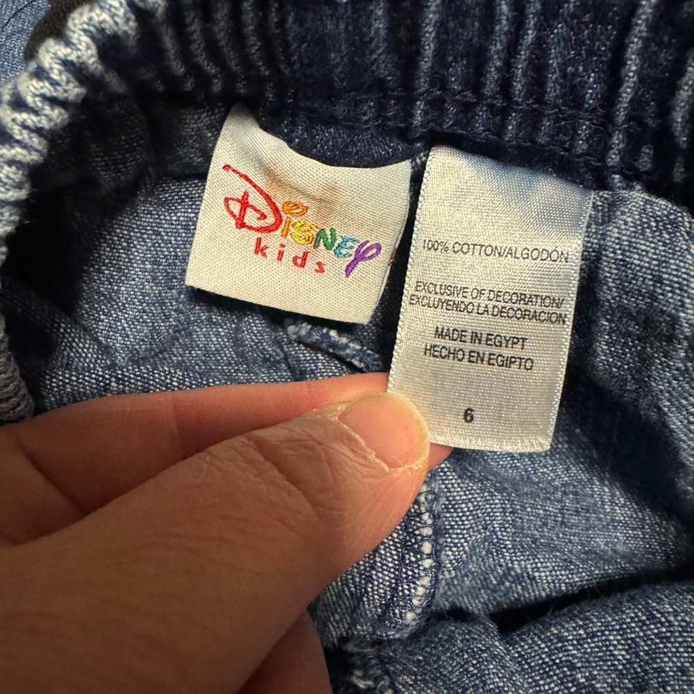 Disney Girls Denim Skort – Size 6 - Picture 3 of 4